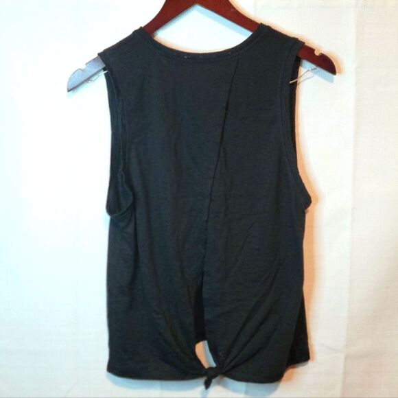 X by Gottex Black Sleeveless Athletic Top Back Knot Size Small - Picture 3 of 8